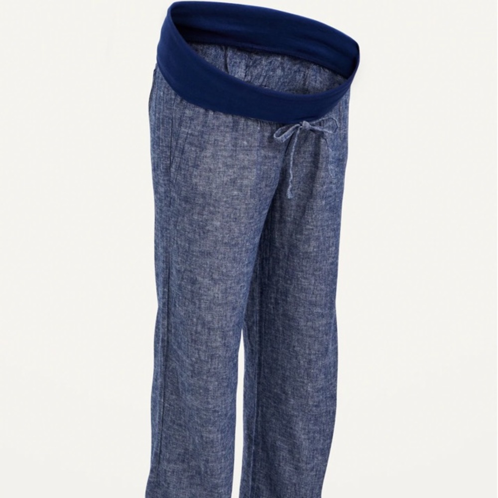 Old navy Maternity Linen-Blend Wide-Leg Pants L